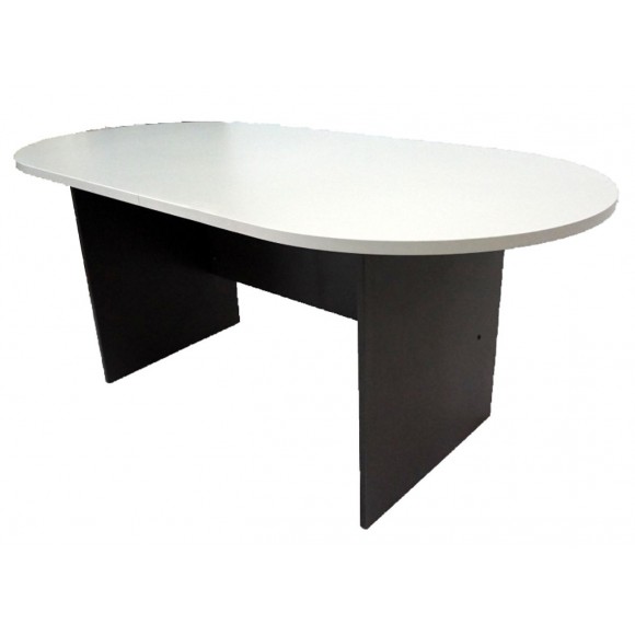 Oval Meeting Table in 2-Tone Grey Colour
