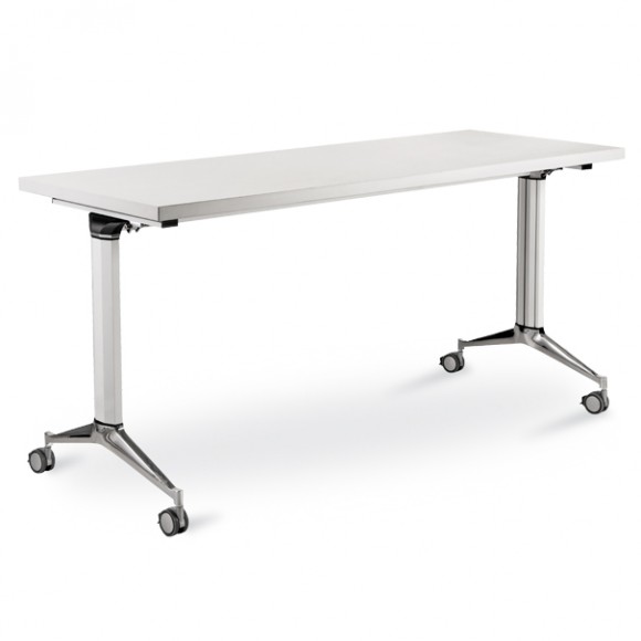 Folding table without modesty panel