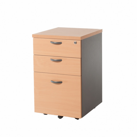 2D1F Mobile Pedestal Beech