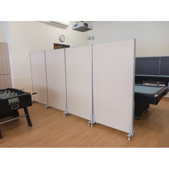 Full fabric movable partition panels
