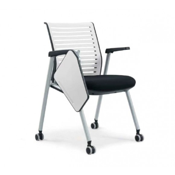 Stackable training chair with writing tablet