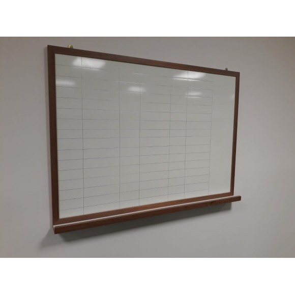 Wall Hung Magnetic Whiteboard with Wooden Frame