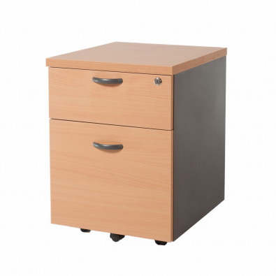 1-Drawer 1-Filing Mobile Pedestal (Beech)