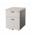 1-Drawer 1-Filing Mobile Pedestal (Grey)